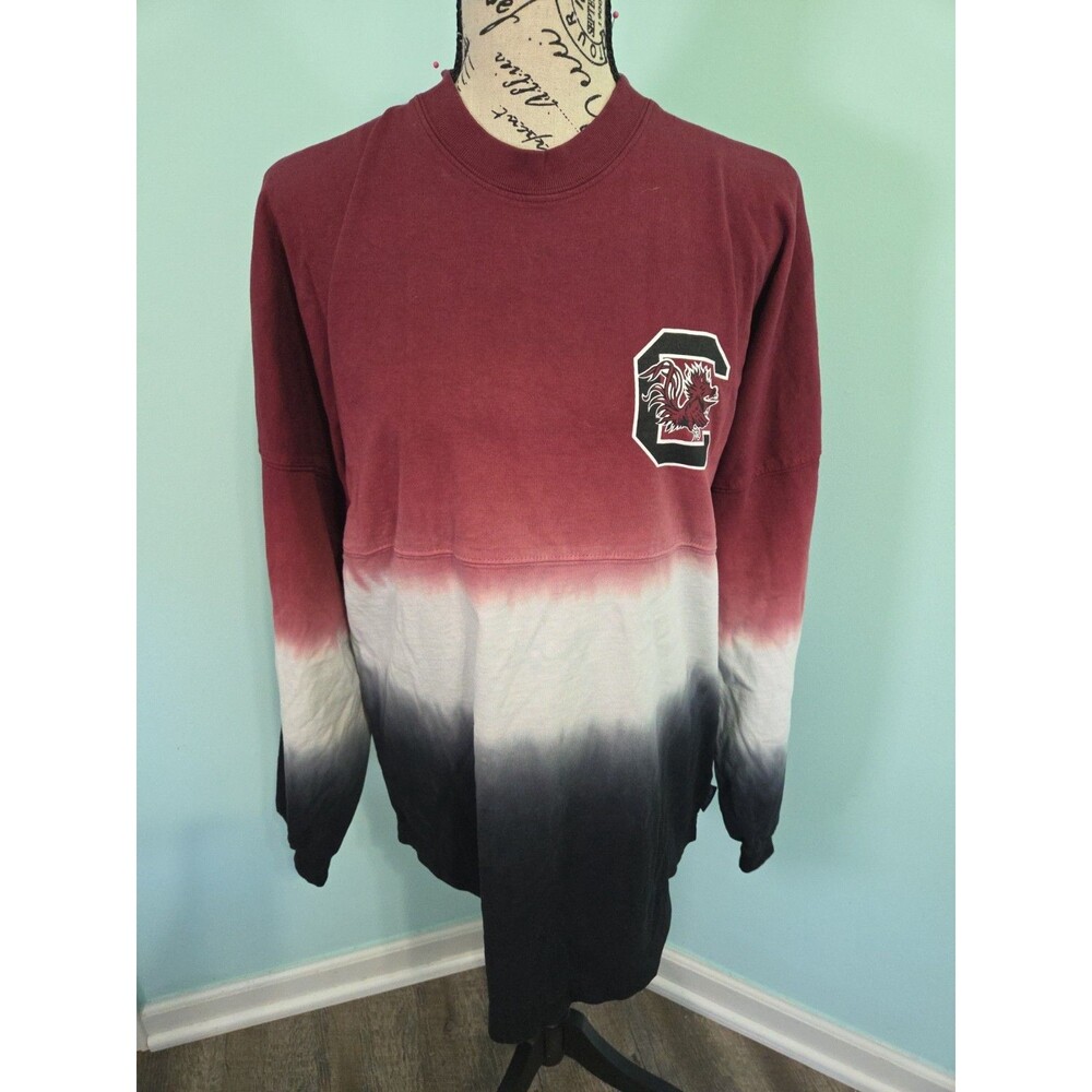 South Carolina gamecocks Tie Dye Crimson Black Spirit Puff Print small Jersey